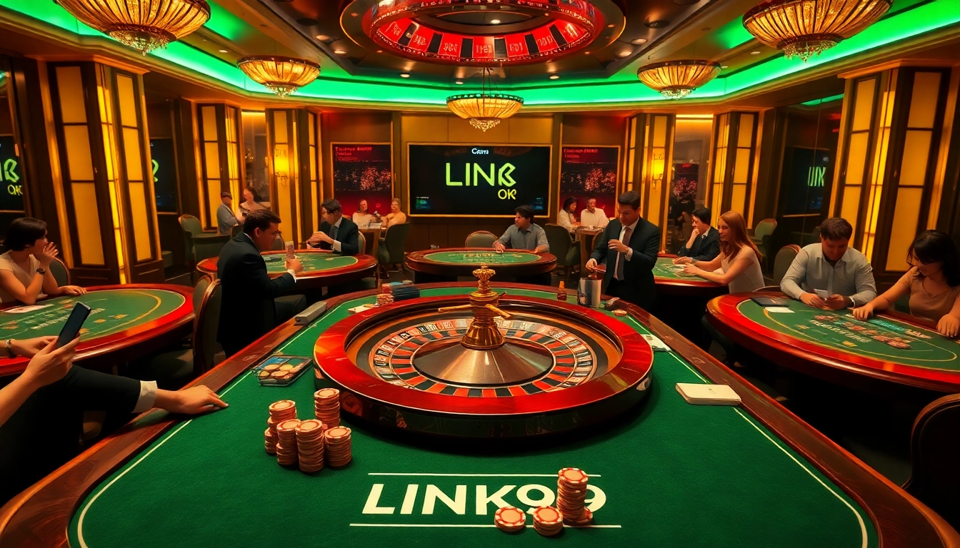 Experience LINK OK9 at the vibrant poker table, where excitement and strategy come together in a traditional casino.