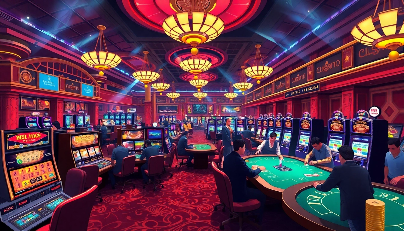 Experience the excitement of https://nohutm.com/ at a luxurious casino, where players engage in thrilling games of chance.